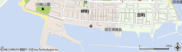 ＪＦ兵庫漁連明石油槽所周辺の地図