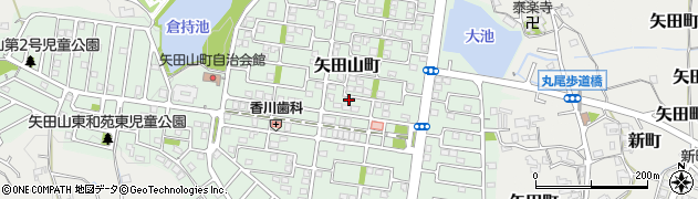 奈良県大和郡山市矢田山町24周辺の地図