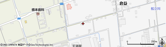 岡山県岡山市中区倉益217周辺の地図