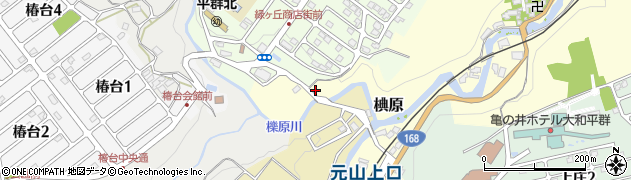 奈良県生駒郡平群町椣原582周辺の地図