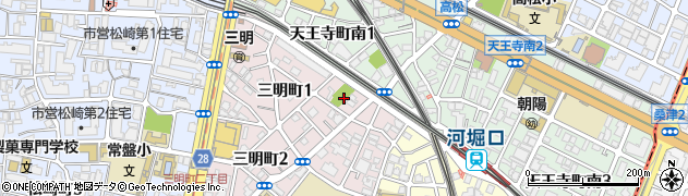 三明町北公園周辺の地図