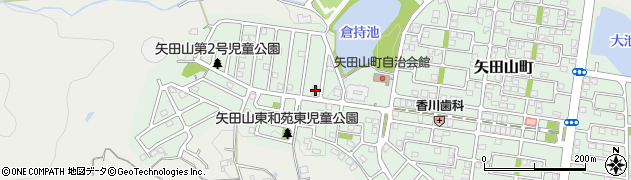 奈良県大和郡山市矢田山町84-3周辺の地図