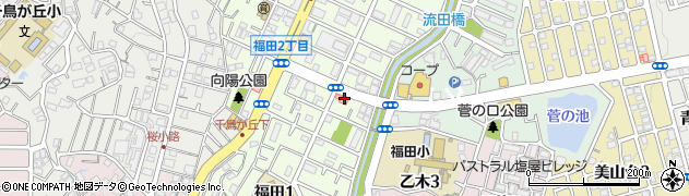 福田ひまわり薬局周辺の地図