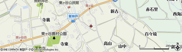 愛知県田原市東神戸町御農3周辺の地図