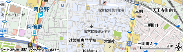 ジェイグラン阿倍野松崎町管理組合周辺の地図