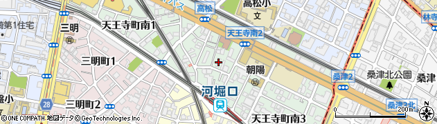 株式会社河堀口モータープール周辺の地図