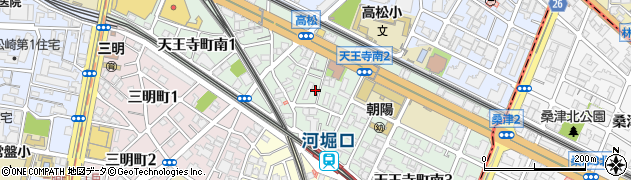 大阪府大阪市阿倍野区天王寺町南周辺の地図