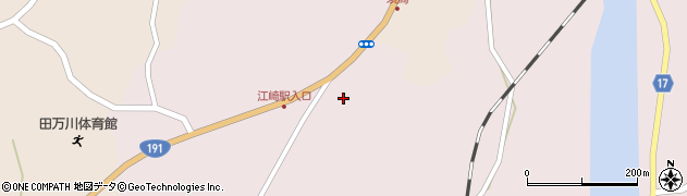 萩警察署江崎幹部交番周辺の地図