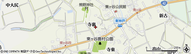 愛知県田原市東神戸町周辺の地図
