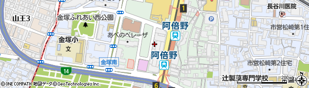 大阪市立阿倍野市民学習センター周辺の地図
