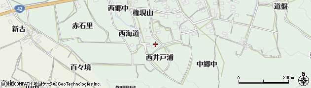 愛知県田原市六連町（西井戸浦）周辺の地図