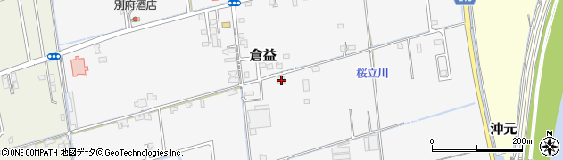 岡山県岡山市中区倉益375周辺の地図