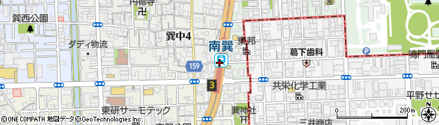 南巽駅周辺の地図