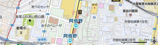 街かど屋 阿倍野店周辺の地図