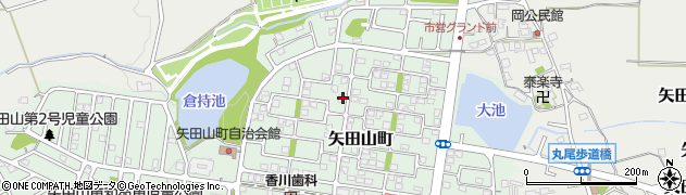 奈良県大和郡山市矢田山町17-3周辺の地図