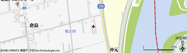 岡山県岡山市中区倉益481周辺の地図