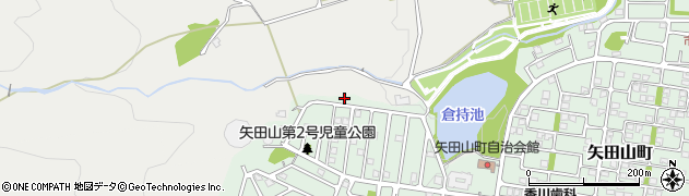 奈良県大和郡山市矢田山町91-14周辺の地図