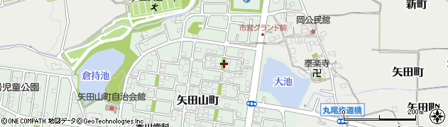 奈良県大和郡山市矢田山町32周辺の地図