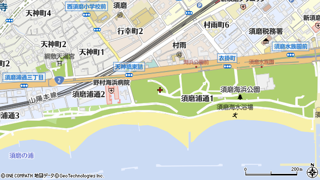 〒654-0055 兵庫県神戸市須磨区須磨浦通の地図