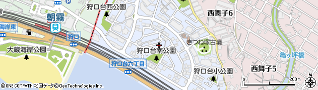 兵庫県神戸市垂水区狩口台周辺の地図