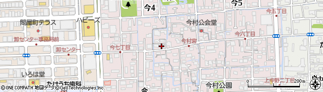 岡山県岡山市北区今4丁目4-36周辺の地図