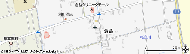 岡山県岡山市中区倉益173周辺の地図