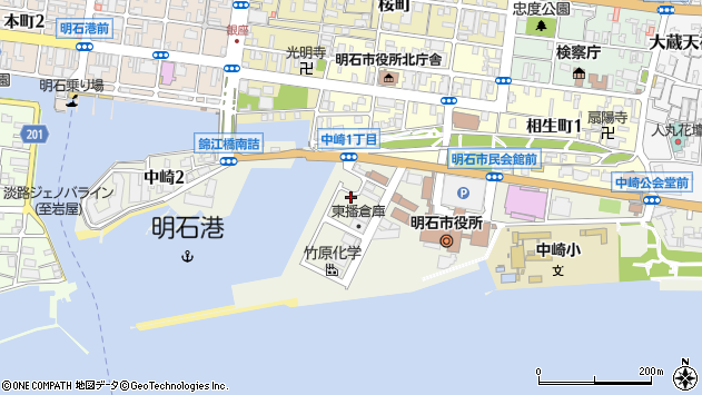 〒673-0883 兵庫県明石市中崎の地図