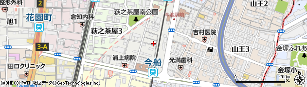 大阪府大阪市西成区天下茶屋北周辺の地図