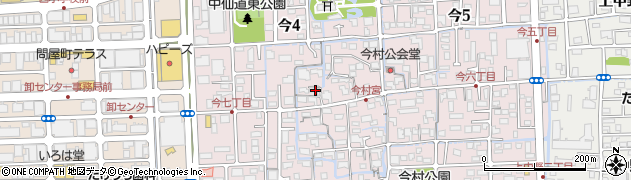 岡山県岡山市北区今4丁目4-34周辺の地図