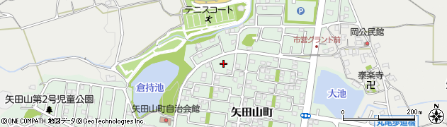 奈良県大和郡山市矢田山町15周辺の地図