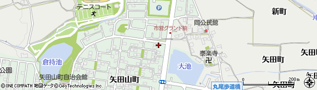 奈良県大和郡山市矢田山町34-12周辺の地図