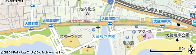 兵庫県明石市大蔵海岸通周辺の地図