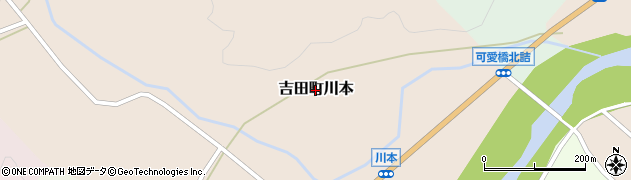 広島県安芸高田市吉田町川本周辺の地図