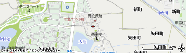 奈良県大和郡山市矢田町5462周辺の地図