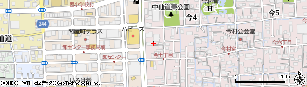 岡山県岡山市北区今4丁目14周辺の地図