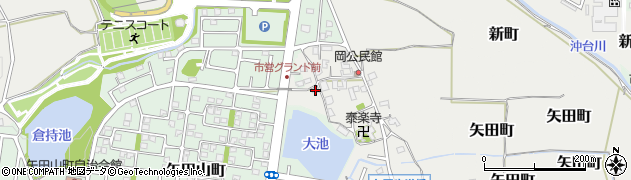 奈良県大和郡山市矢田町5465-1周辺の地図