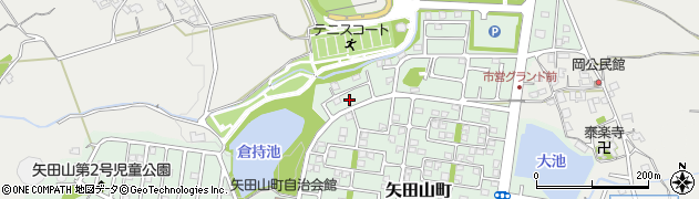 奈良県大和郡山市矢田山町13周辺の地図