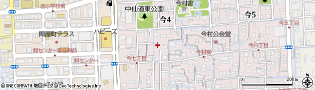 岡山県岡山市北区今4丁目11周辺の地図