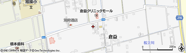 岡山県岡山市中区倉益180-12周辺の地図