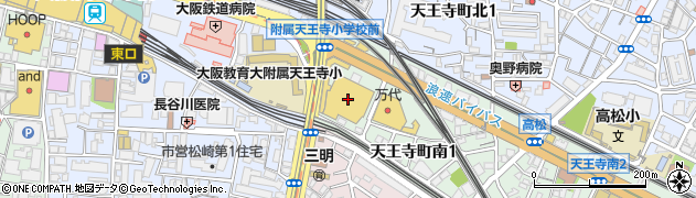 ゴルフ５天王寺店周辺の地図