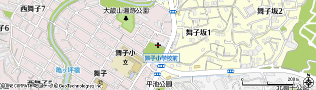 舞子細道東小公園周辺の地図
