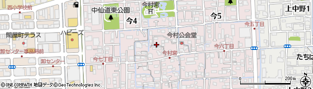 岡山県岡山市北区今4丁目4周辺の地図