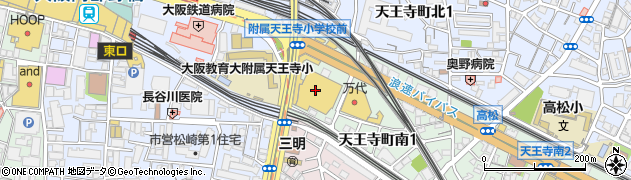 コーナン天王寺店周辺の地図