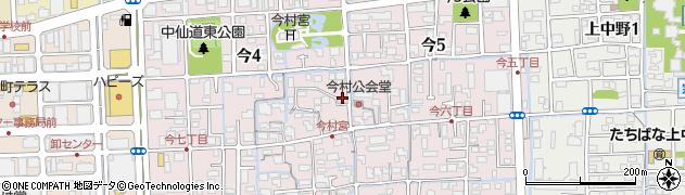 岡山県岡山市北区今4丁目4-16周辺の地図