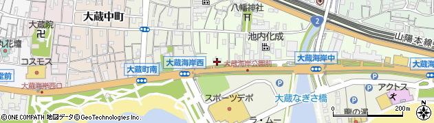 西林寺　大蔵海岸報恩院周辺の地図