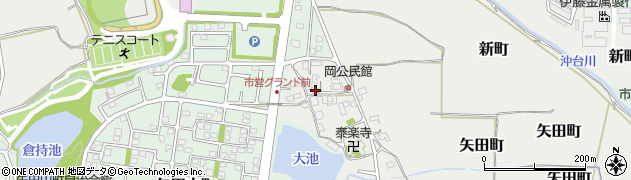 奈良県大和郡山市矢田町5444-1周辺の地図