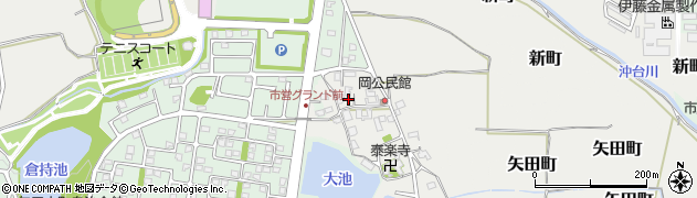 奈良県大和郡山市矢田町5444周辺の地図