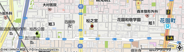 大阪府大阪市西成区旭周辺の地図