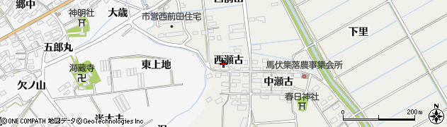 愛知県田原市馬伏町西瀬古299周辺の地図