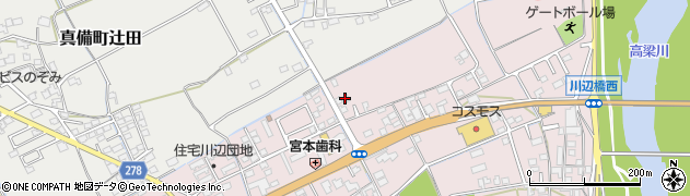 岡山県倉敷市真備町川辺43周辺の地図